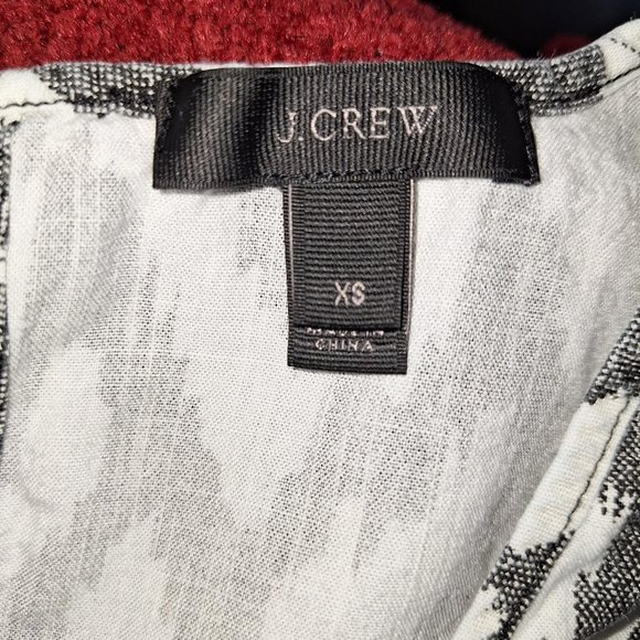 J.Crew Tie-Waist Romper Black & White Size XS - Picture 7 of 8
